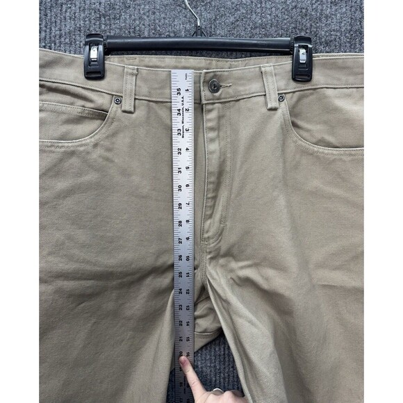 Duluth Heavyweight Fire Hose Pants Men’s 40x30 Tan Beige 5 Pocket Relaxed 86125 - Picture 6 of 9